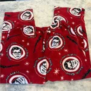 Red Fleece Christmas pj pants